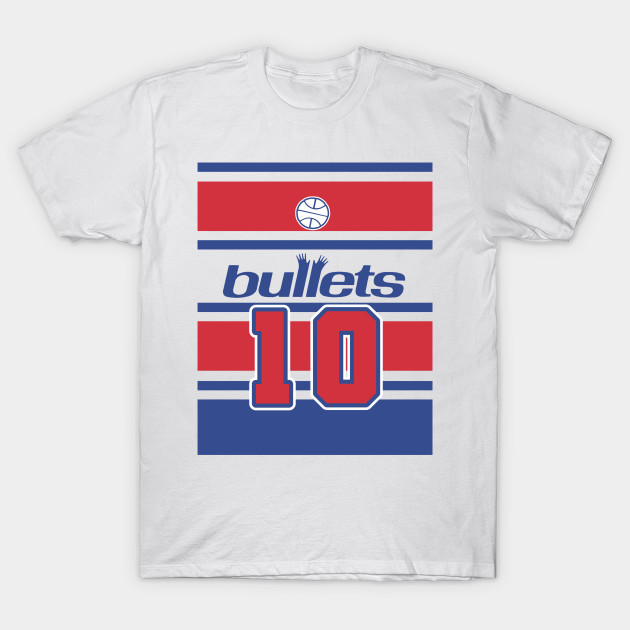 MANUTE BOL Jersey Front Back Print Washington Bullets T Shirt TeePublic